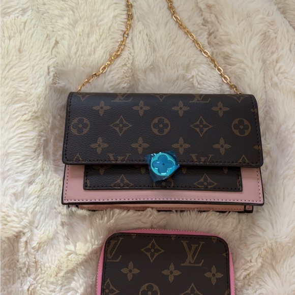 Louis Vuitton Monogram Brown and Pink Bag - Picture 1 of 2